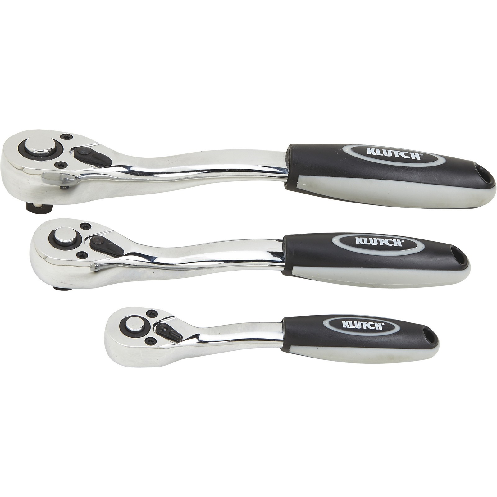 Klutch Quick-Release Offset Ratchets, 3-Pc. Set