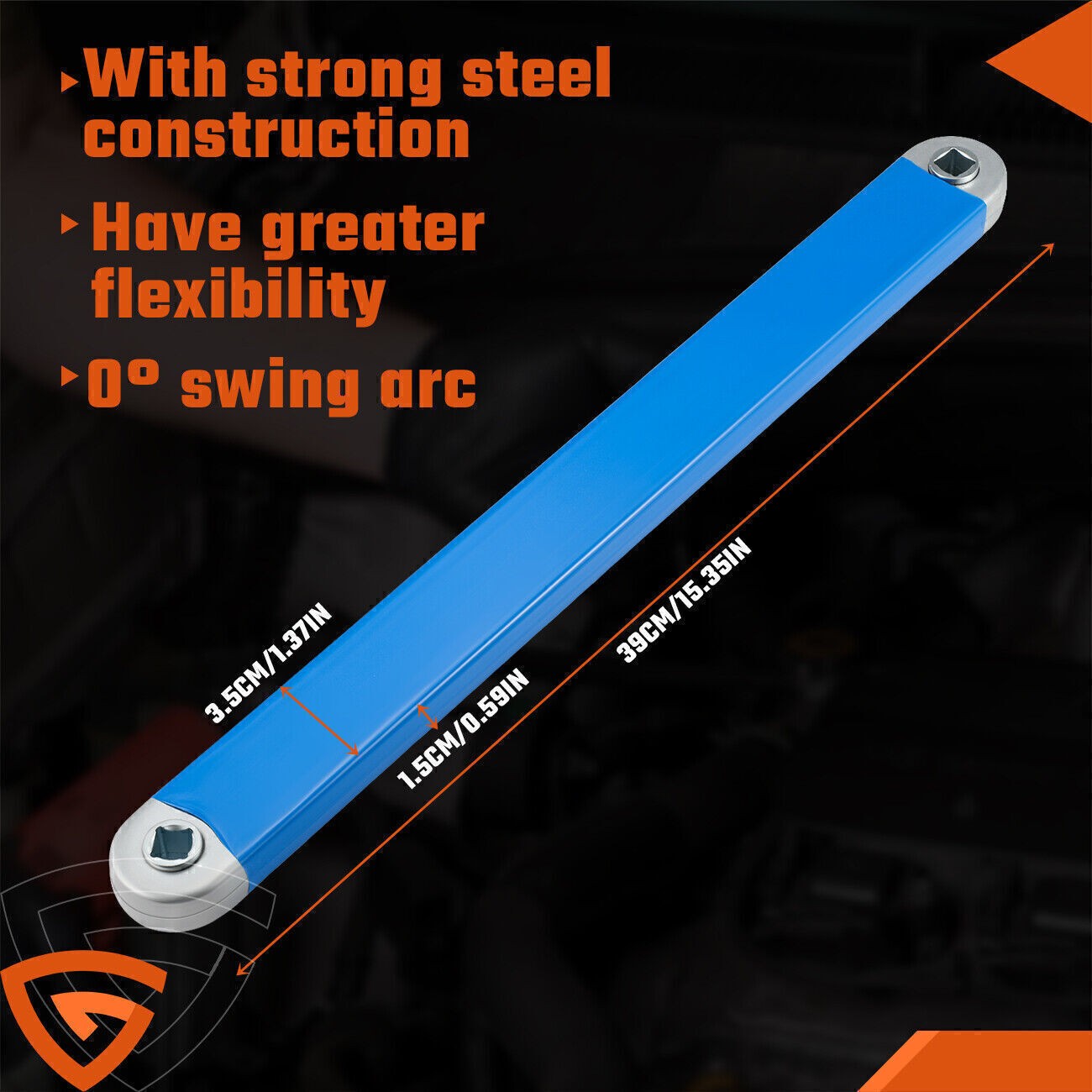 Ratchet Spanner Wrench Offset Extension Set 1/4 3/8 1/2 Inch Drive Metric