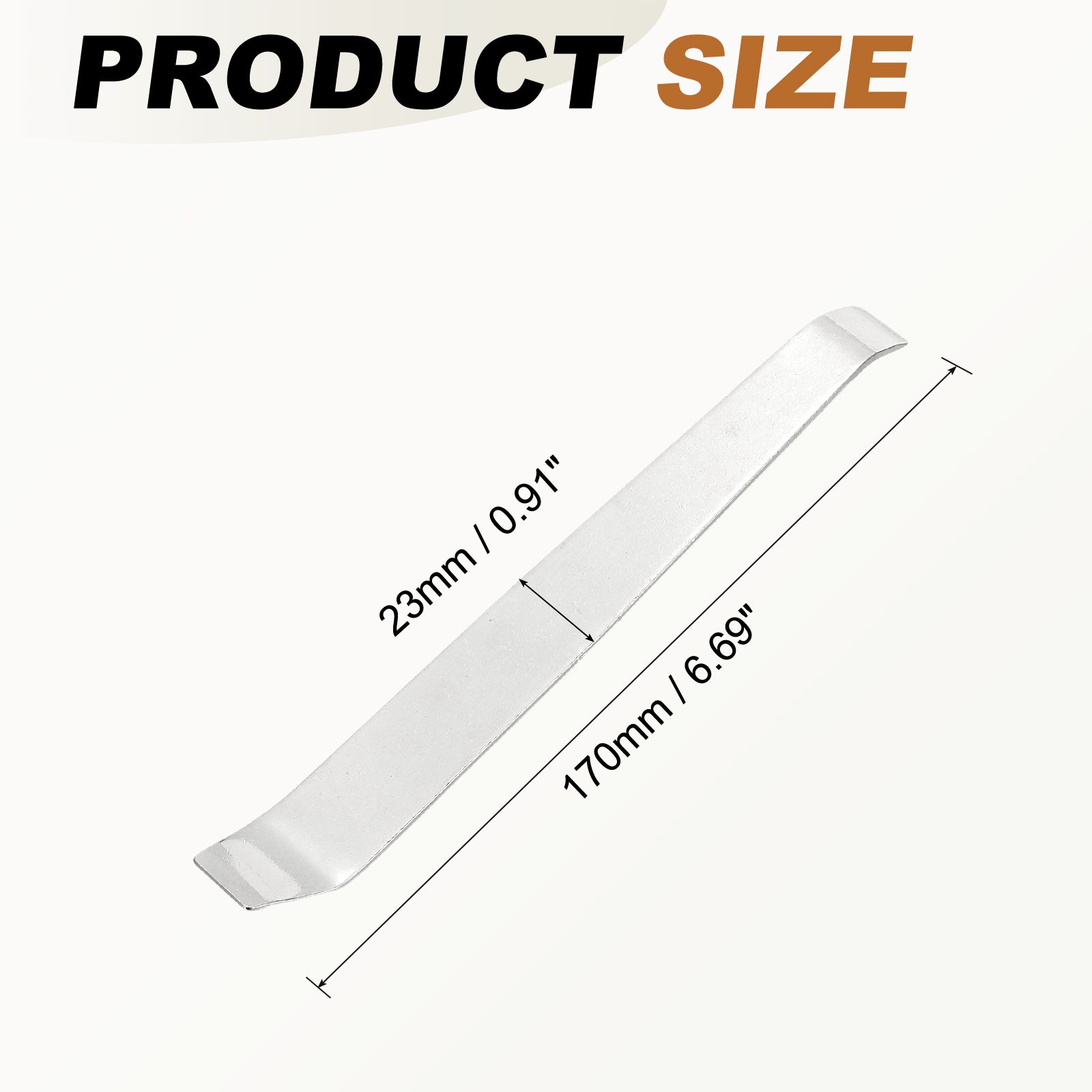 Car Trim Removal Tool 7″ Auto Clip Lifter Pry Bar Tools Silver,