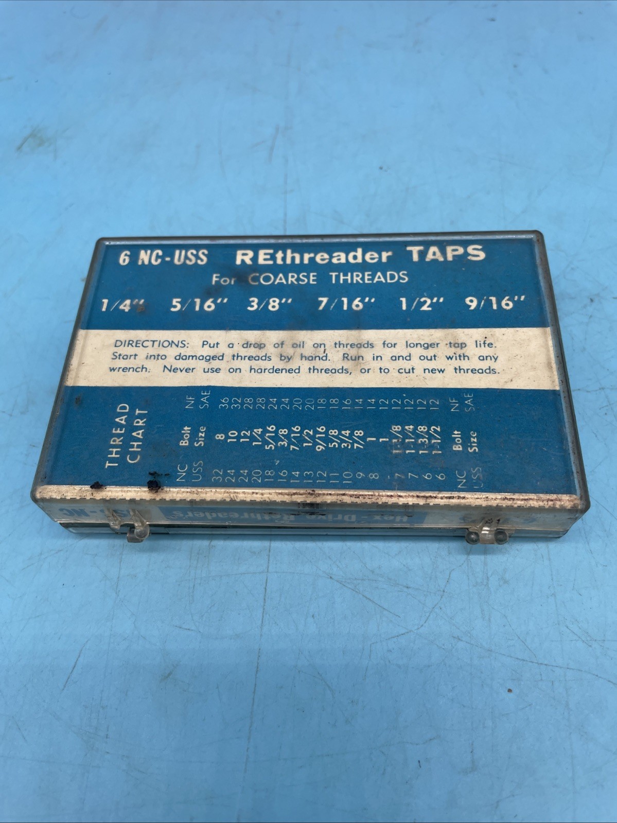 Snap On TRT-6C Coarse Hex Drive Rethreading Taps