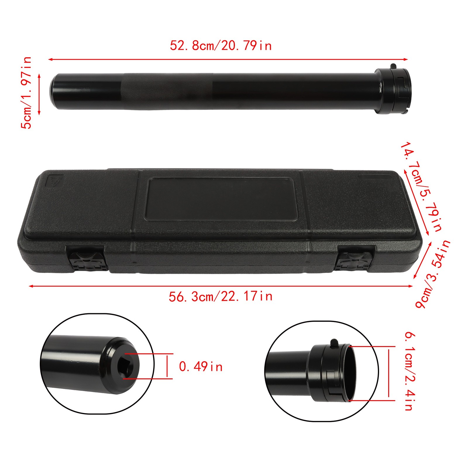 Labwork 13 Inner Tie Rod Removal Installation Tool Set w/12 SAE&Metric Adaptors