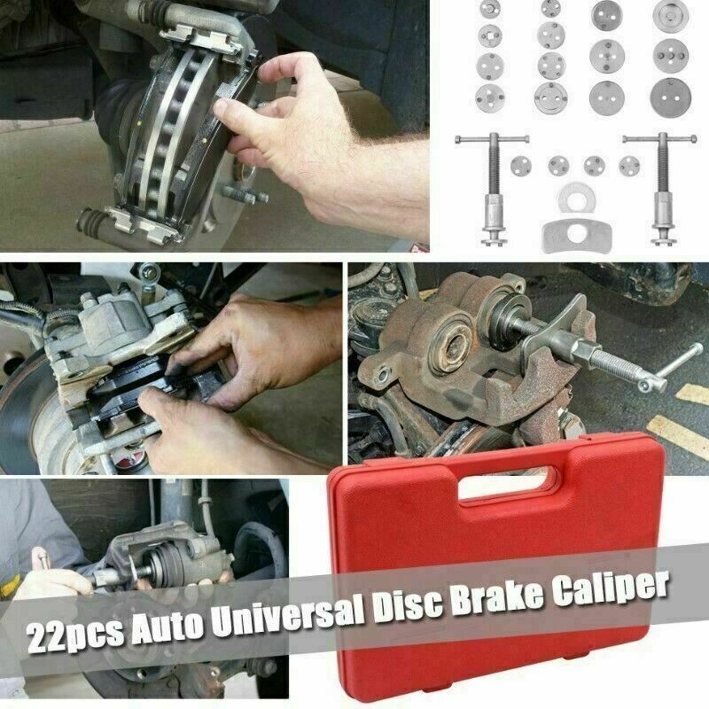 21pcs Disc Brake Caliper Wind Back Tool Brake Pad Piston Compressor Rewind