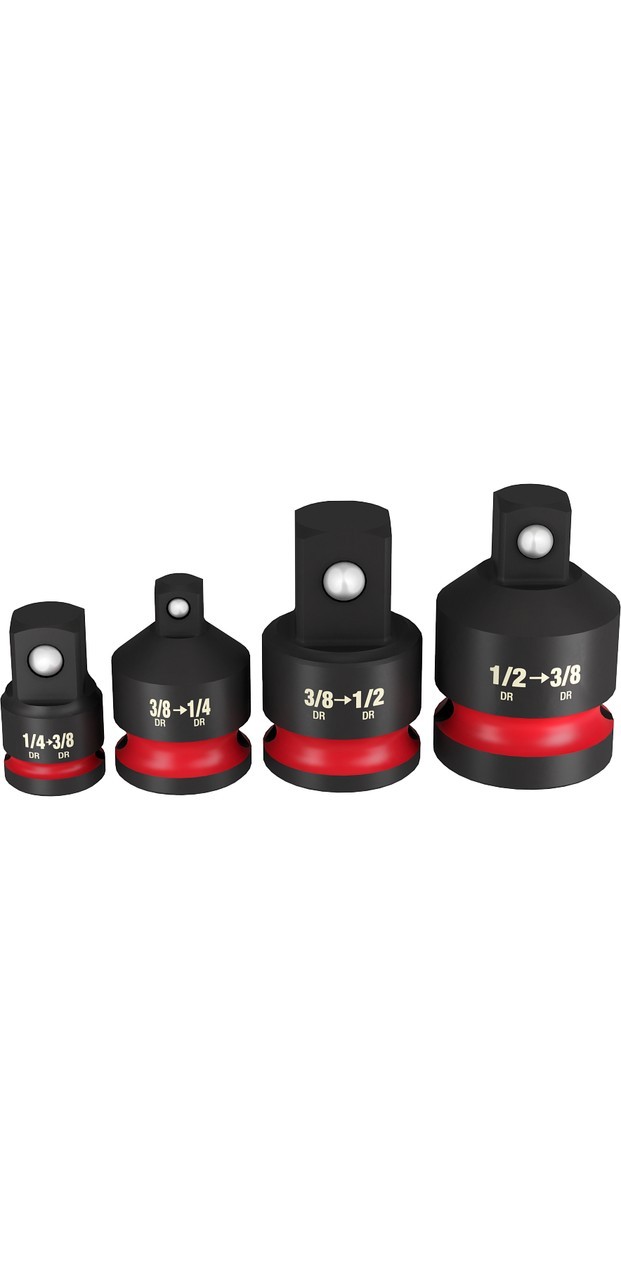 Milwaukee 49-66-6742 Shockwave Impact Socket Adapter Set 4 PC