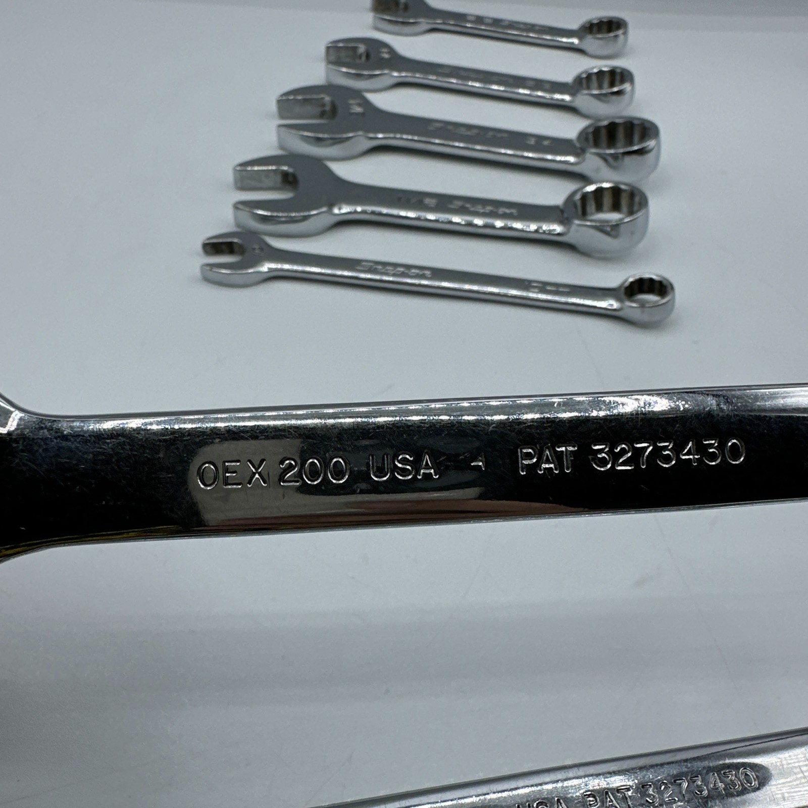 SNAP ON 10 Piece Combination Wrench Set Long Short READ DESC OEXM180 OEXL18 MORE