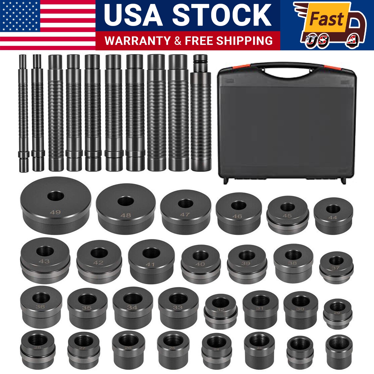 T-0220-39 Master Bushing Driver Set For Chrysler GM Ford Transmissions (39PCS)