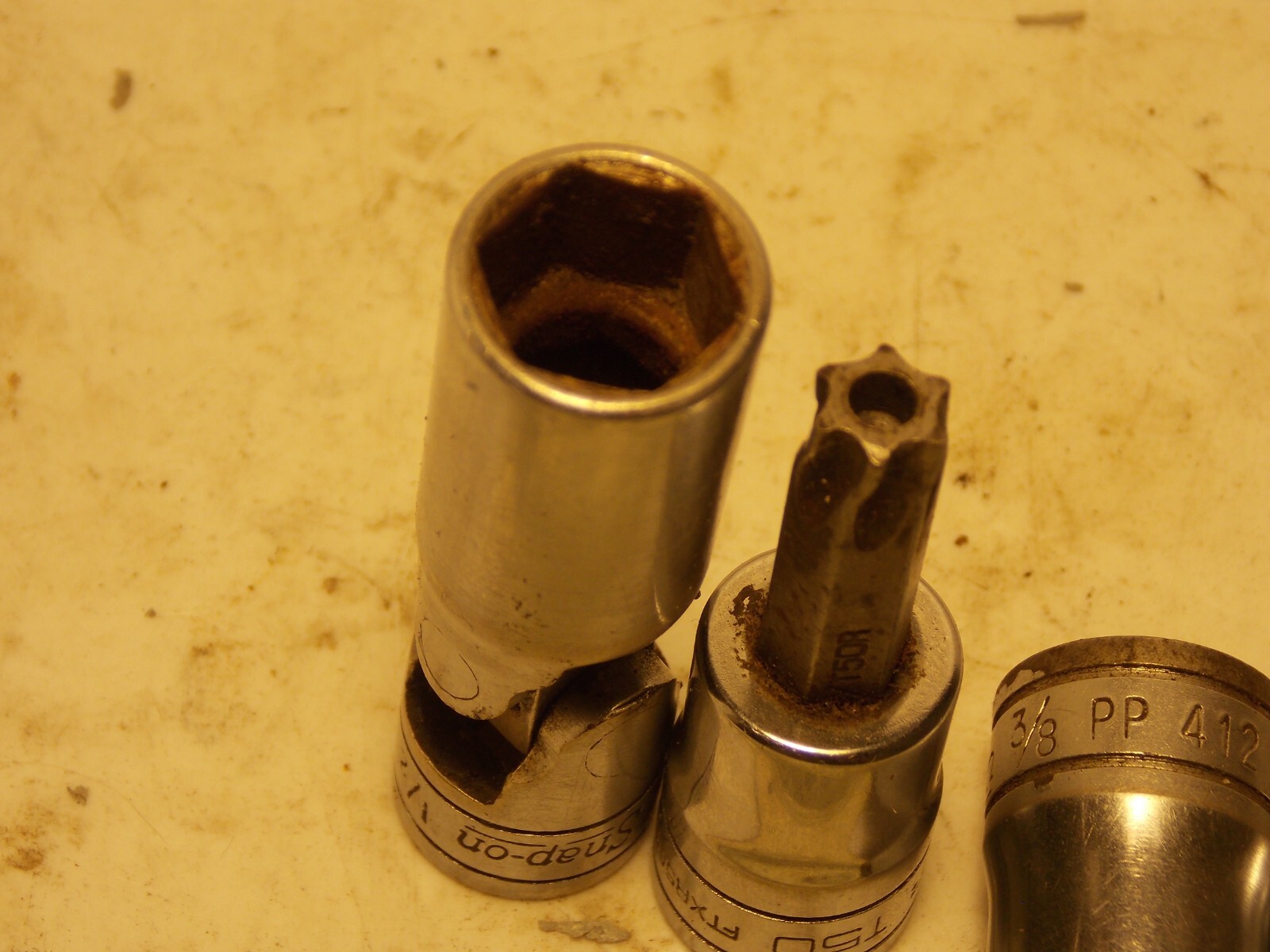 Snap on 3/8″ Drive Special Chrome Socket Singles 1/2 T50 Pipe Plug 3/8 5/16 9/32