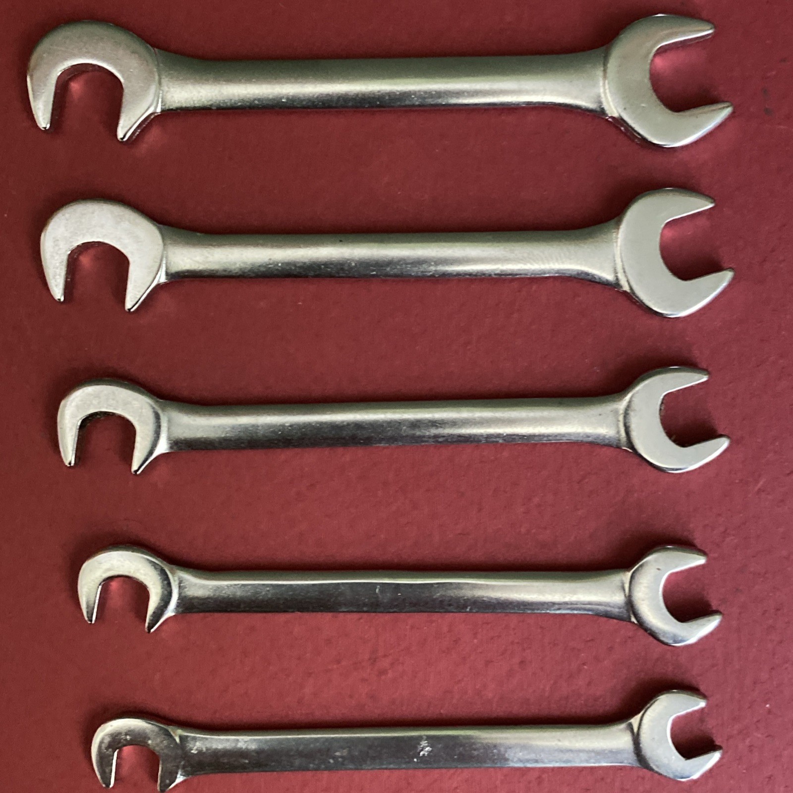 Craftsman USA 8-Pc Open End -V- Ignition Wrench Set 4306 Super-tuff 90° Offset