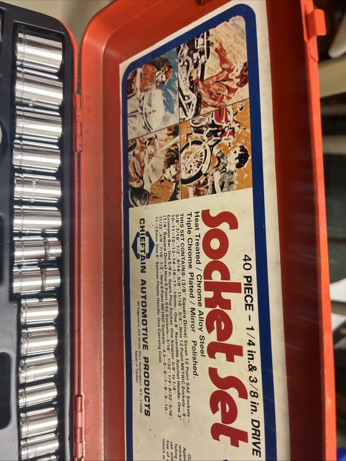 40 piece Socket Set with carrying case Chieftain Automotive Products Japan BNIB