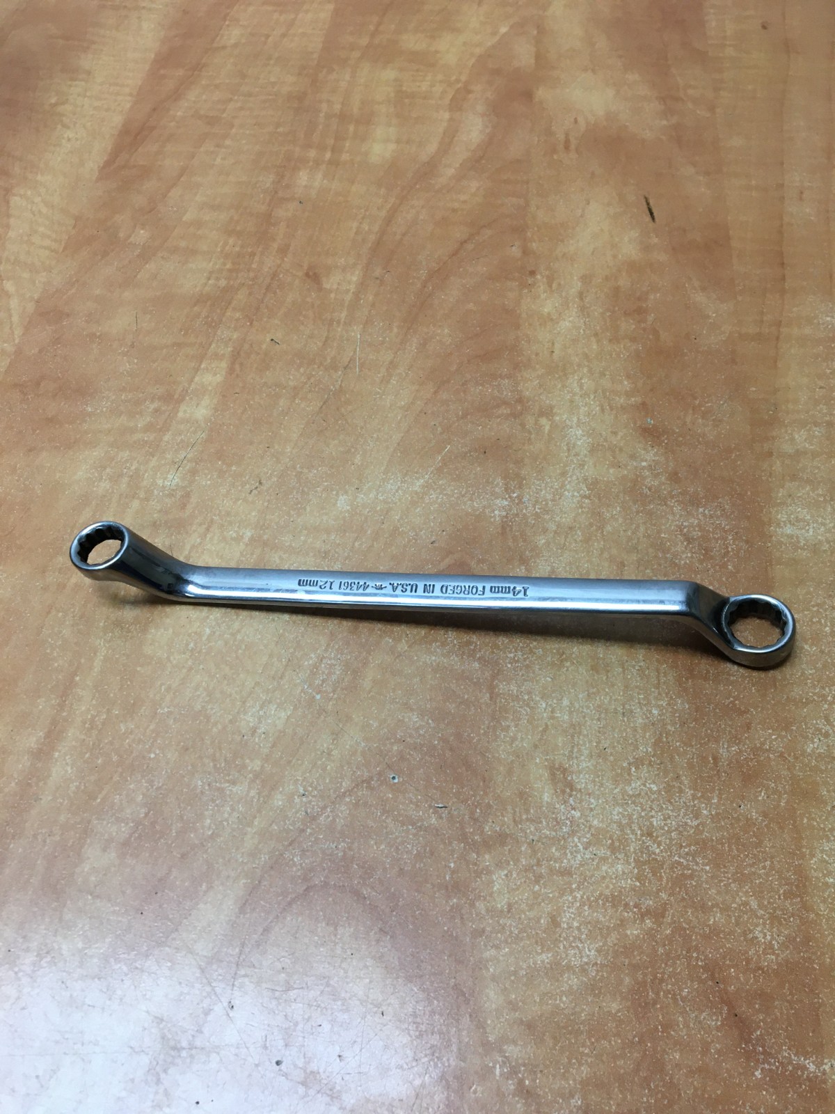 Craftsman USA 44361 Deep Offset 12 Point Metric Double Box Wrench VA 12mm 14mm