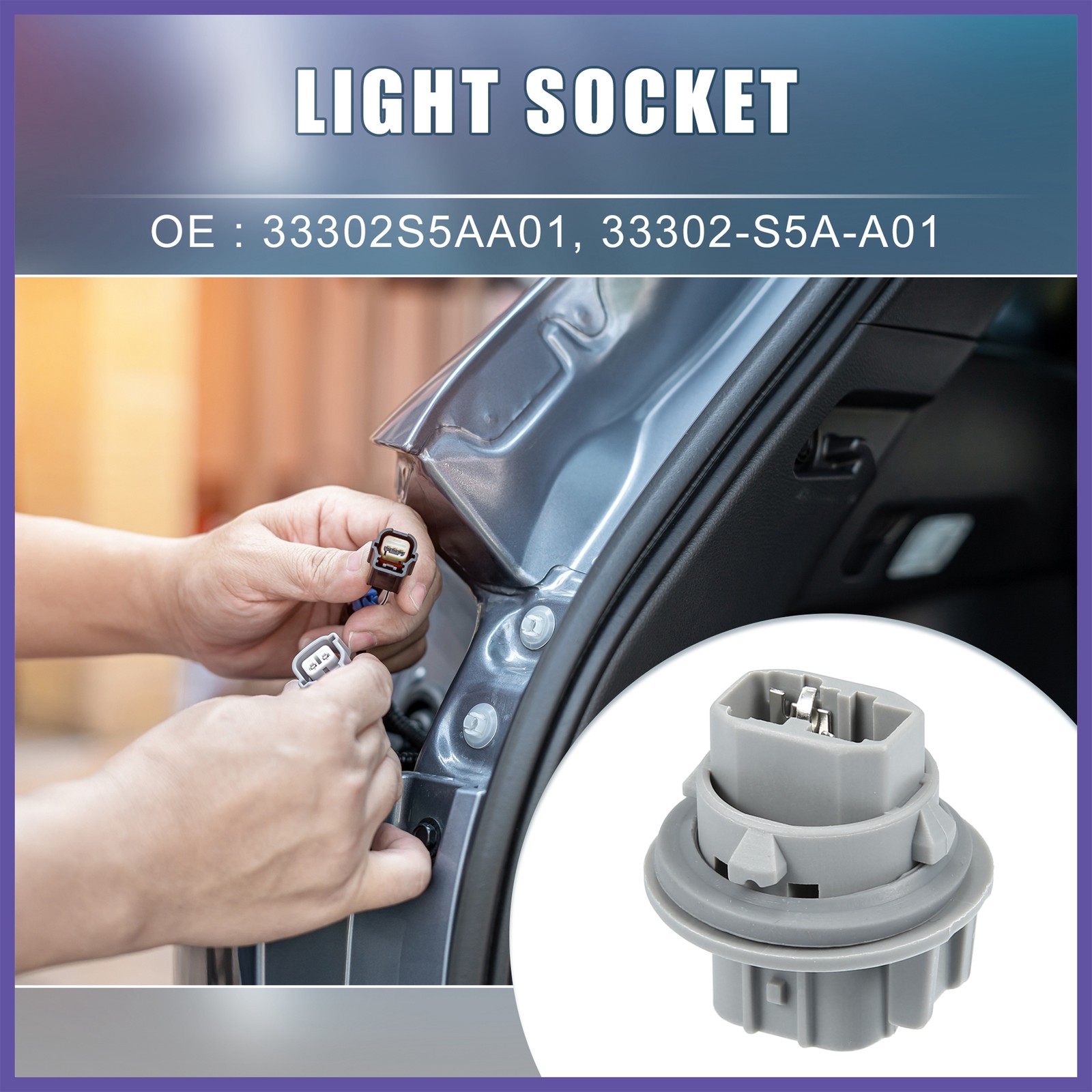 Turn Signal Pointer Light Bulb Holder Socket 33302S5AA01 for Honda CR-V 12-16
