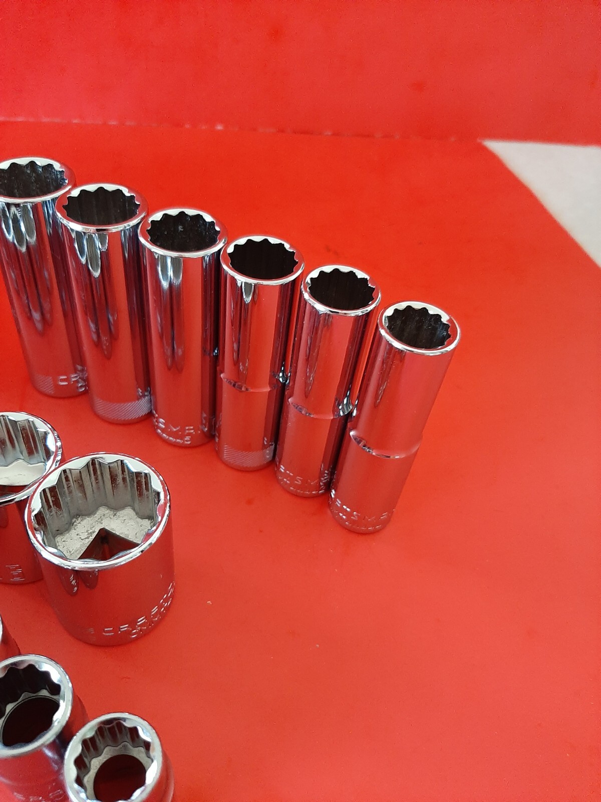 NEW CRAFTSMAN 33pc Shallow & Deep 1/2″ Drive SAE + METRIC 12pt Point Socket Set
