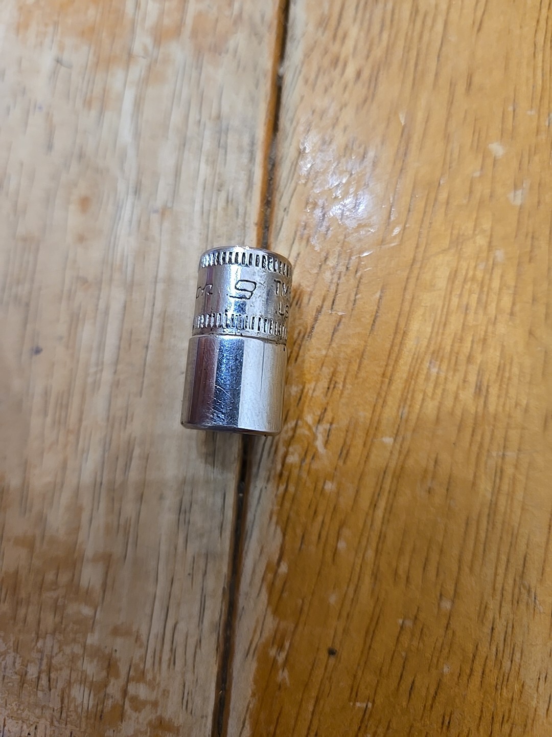 Snap On 1/4″ Drive 9MM 6PT Shallow Chrome Socket TMM9
