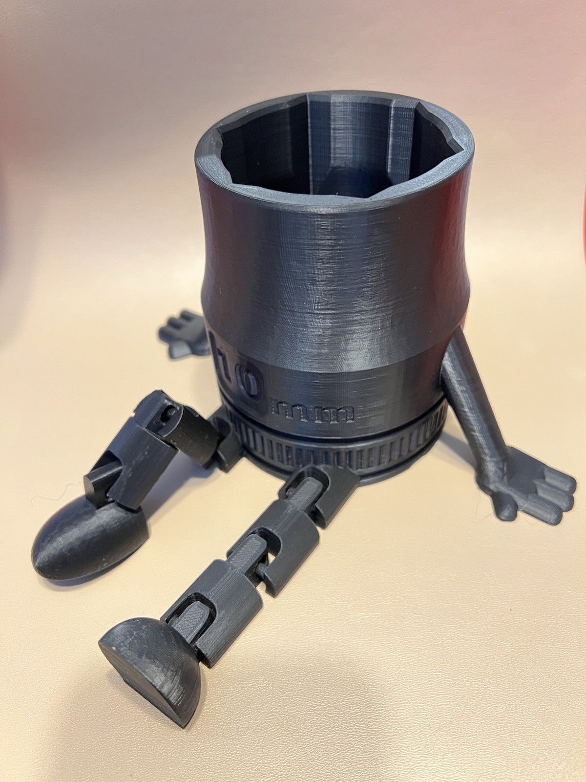 10mm Socket Buddy With Articulating Legs With Drink Holder For Toolbox Or Home