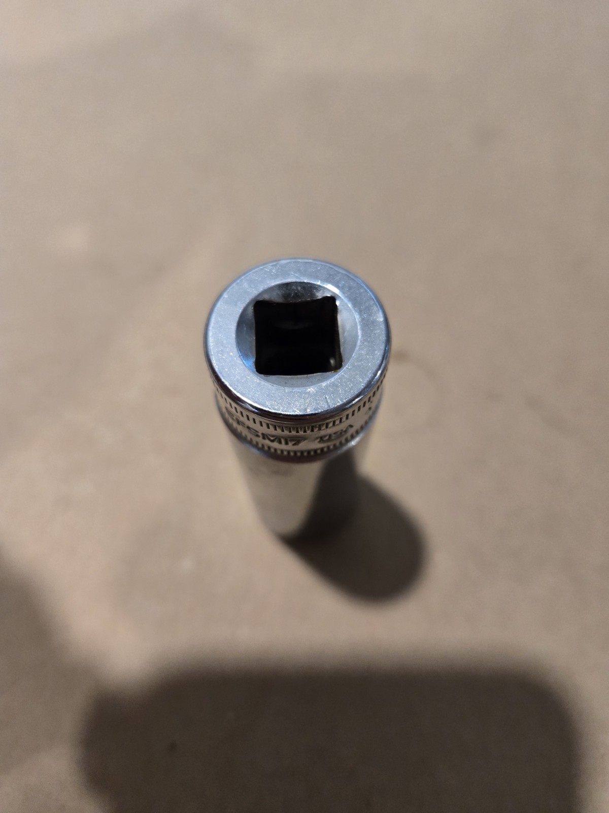 Snap On 3/8″ Drive 17MM 6PT Metric Deep Chrome Socket USA SFSM17