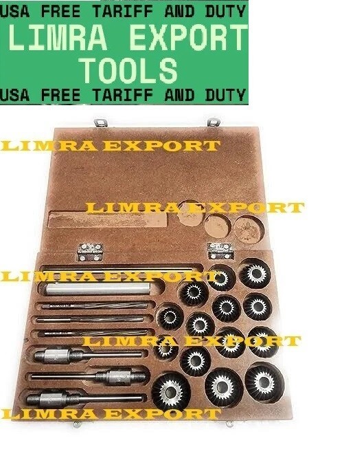 Cylinder Head Valve Seat Cutter Set of 14 ps (HSS)+Free Express Shipping