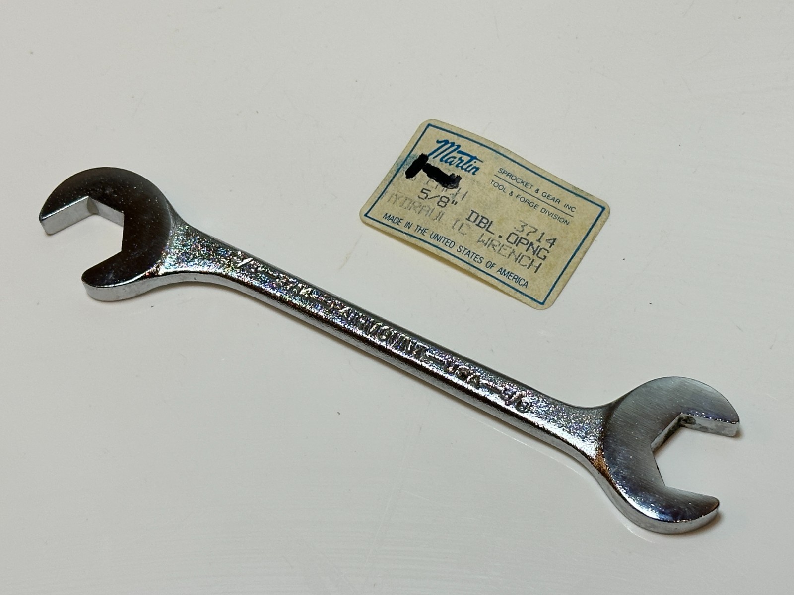 NOS Fairmount USA (Martin Sprocket & Gear) 3714 5/8” SAE Hydraulic Angle Wrench