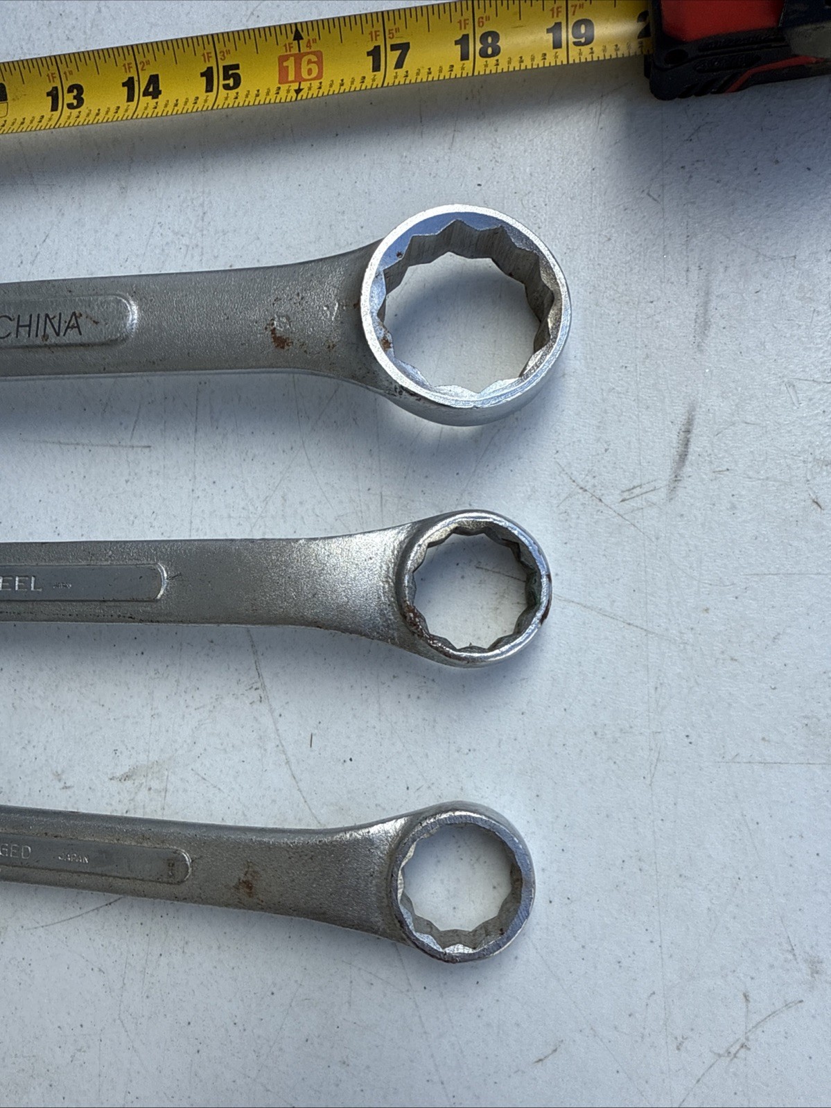 Spanner Ring Socket Wrench Forged Japan Etc 1.1 /16.1-1/2. 3 Different.