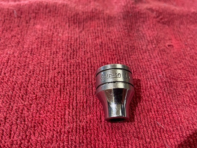 SNAP-ON TOOLS 3/8″ DR 1/4″ SAE FLANK DRIVE SHALLOW SOCKET MODEL: F081 USA