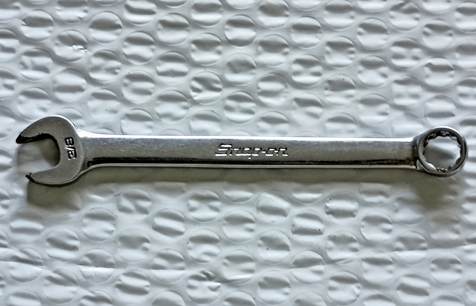SNAP ON OEX-120, 3/8″ COMBINATION WRENCH, 5″ LONG, 12 POINT.