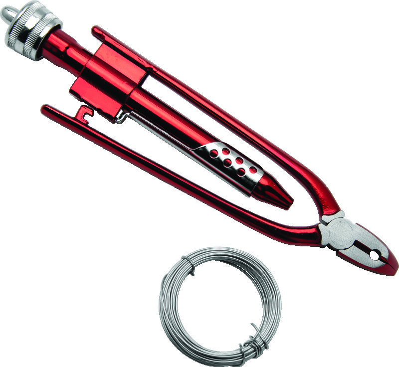 BikeMaster For 6-1/2 Inch Safety Wire Pliers With 25 Ft. Wire – Durable Forged