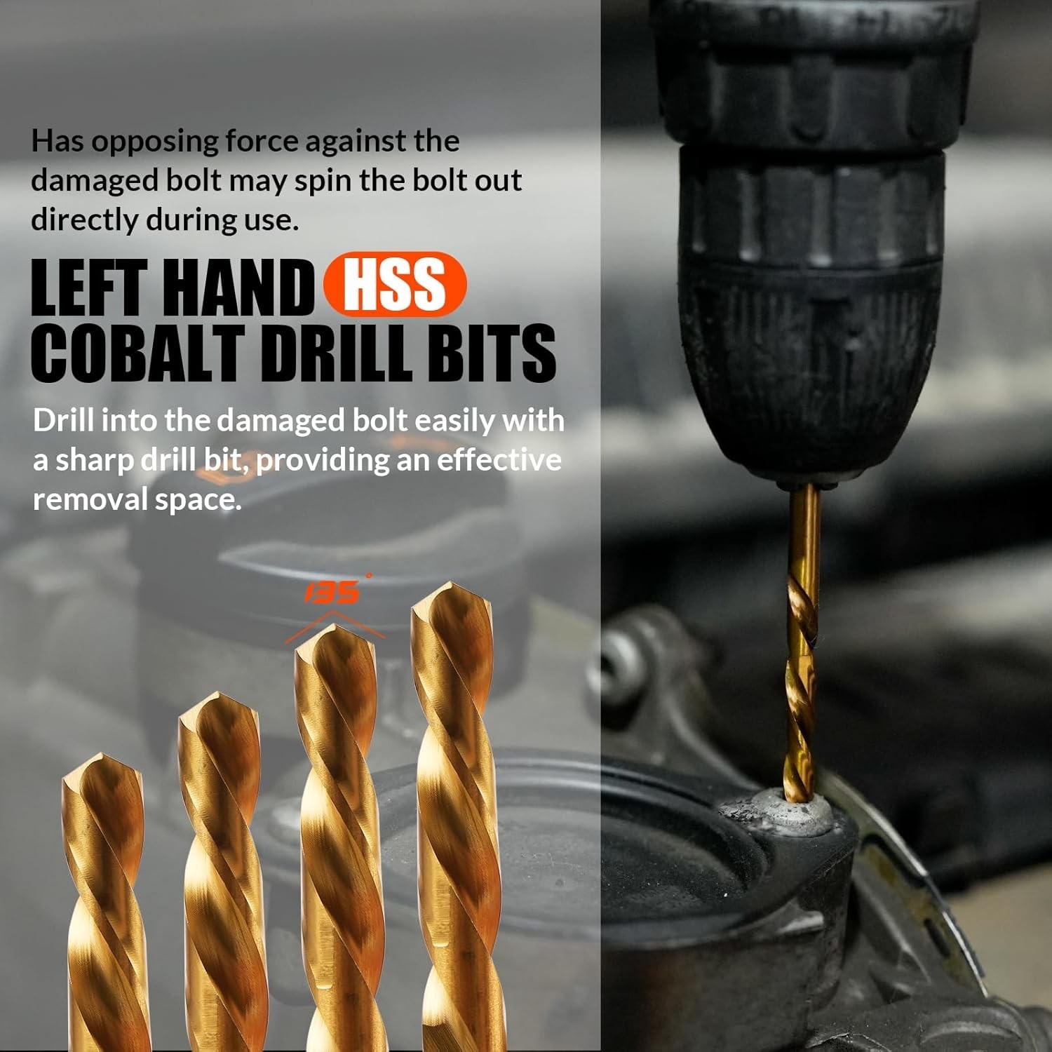 Professional 35 Pcs Left-Hand Drill Bit & Screw Extractor Kit – Easy Out Tool