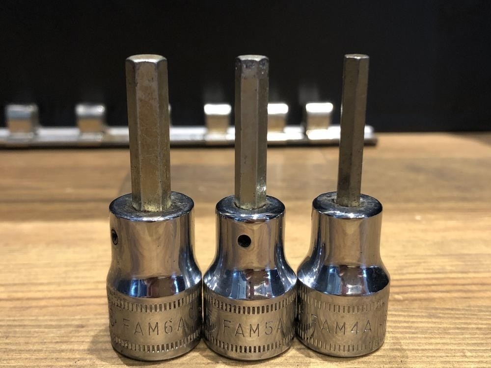 Snap-on 207FAMY 3/8″ Drive Hex Bit Socket Driver Set 7 pc Metric (mm) 4mm – 10mm