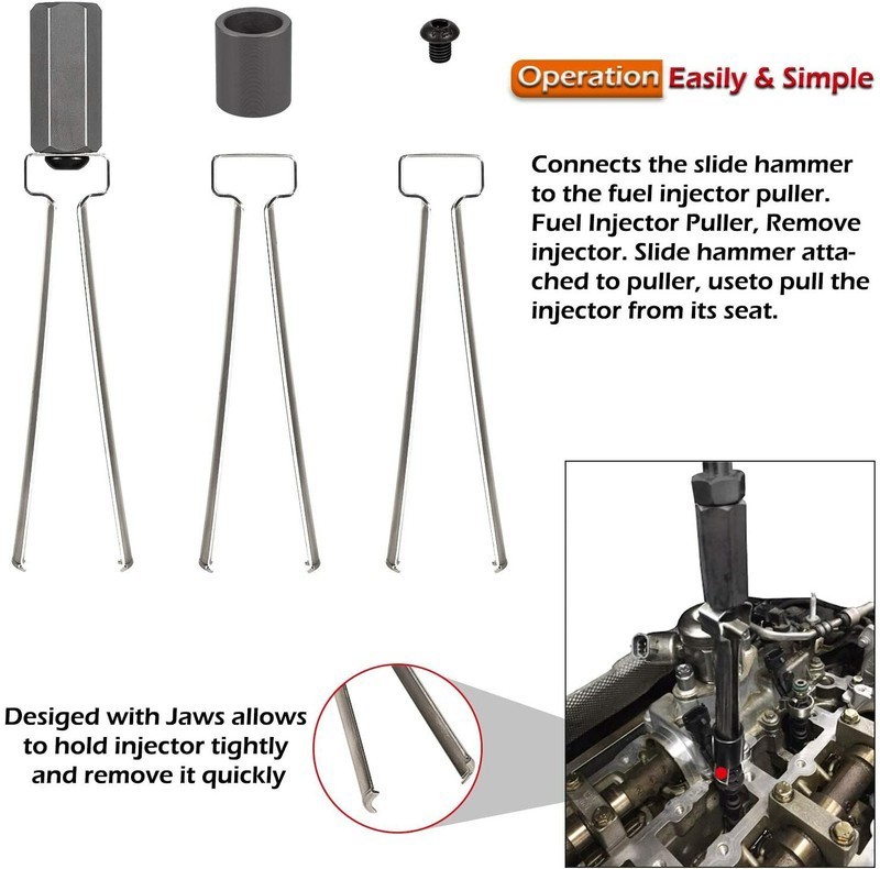 310206 Fuel Injector Puller Remover Tool 9997410 For Ford Volvo Duratec EcoBoost