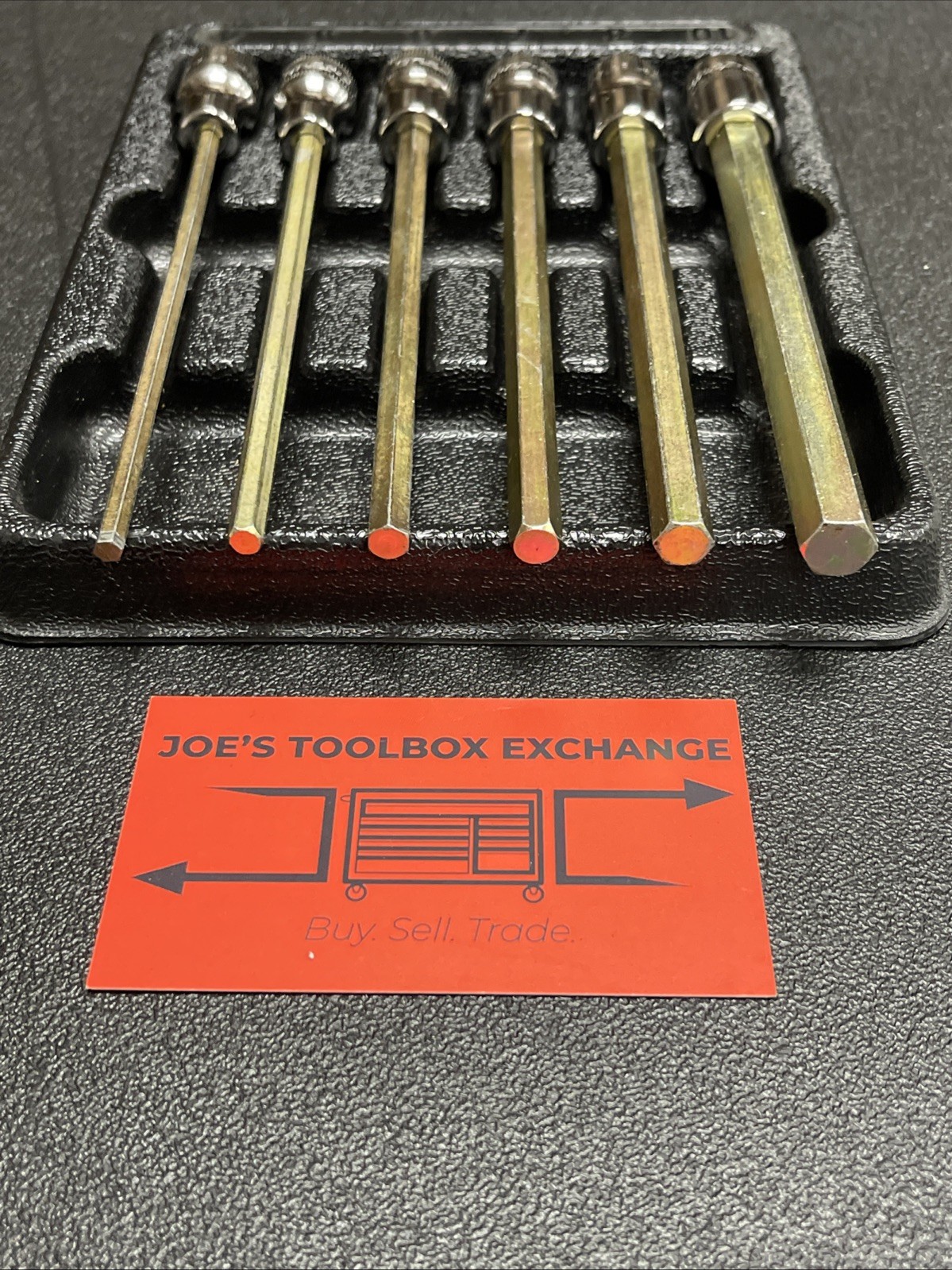 Snap-On Tools USA 6pc 3/8″ Drive METRIC Long Hex Bit Socket Set 206EFAML