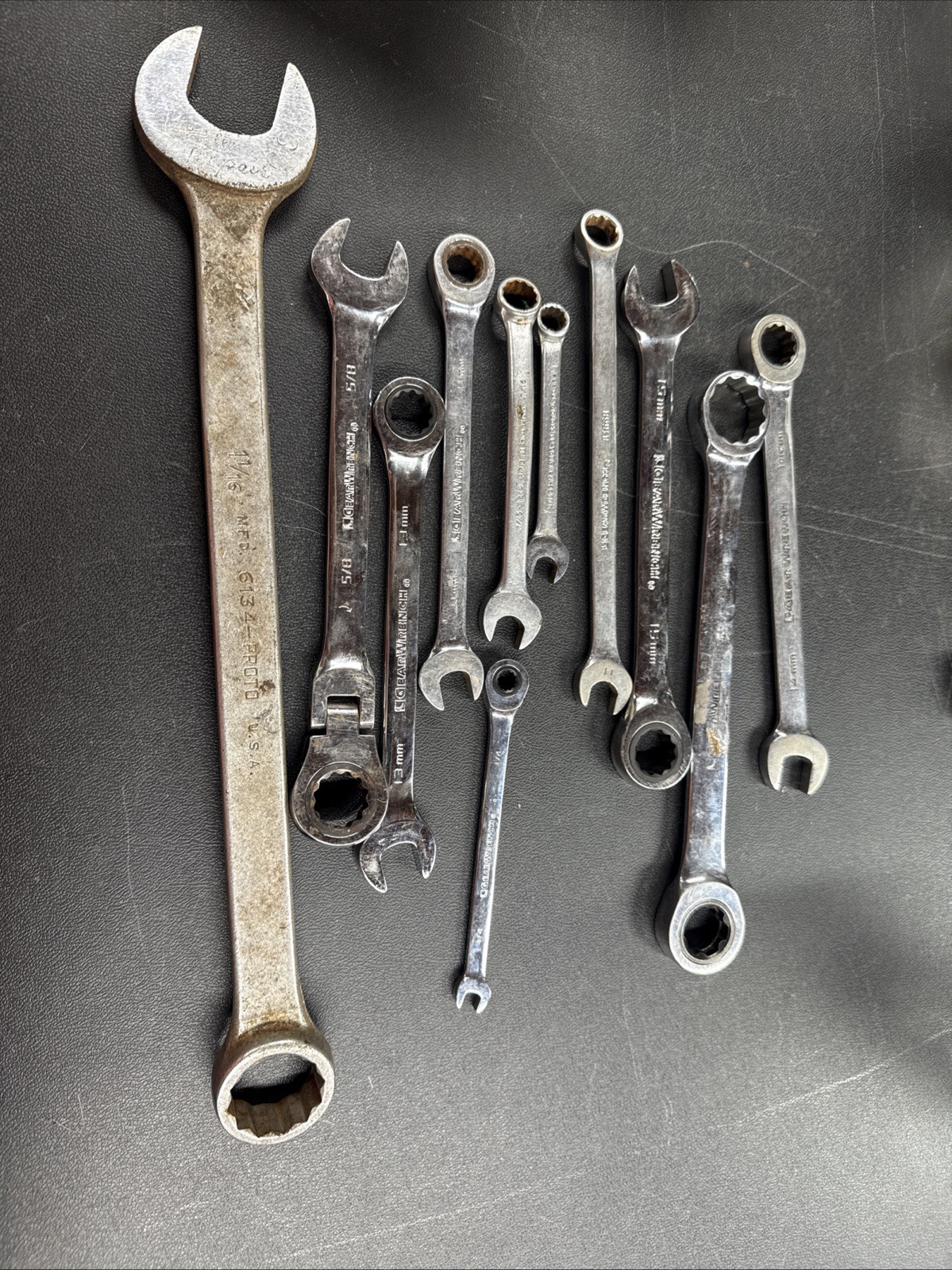 Proto & Gearwrench Combination Wrenches 11 Pieces