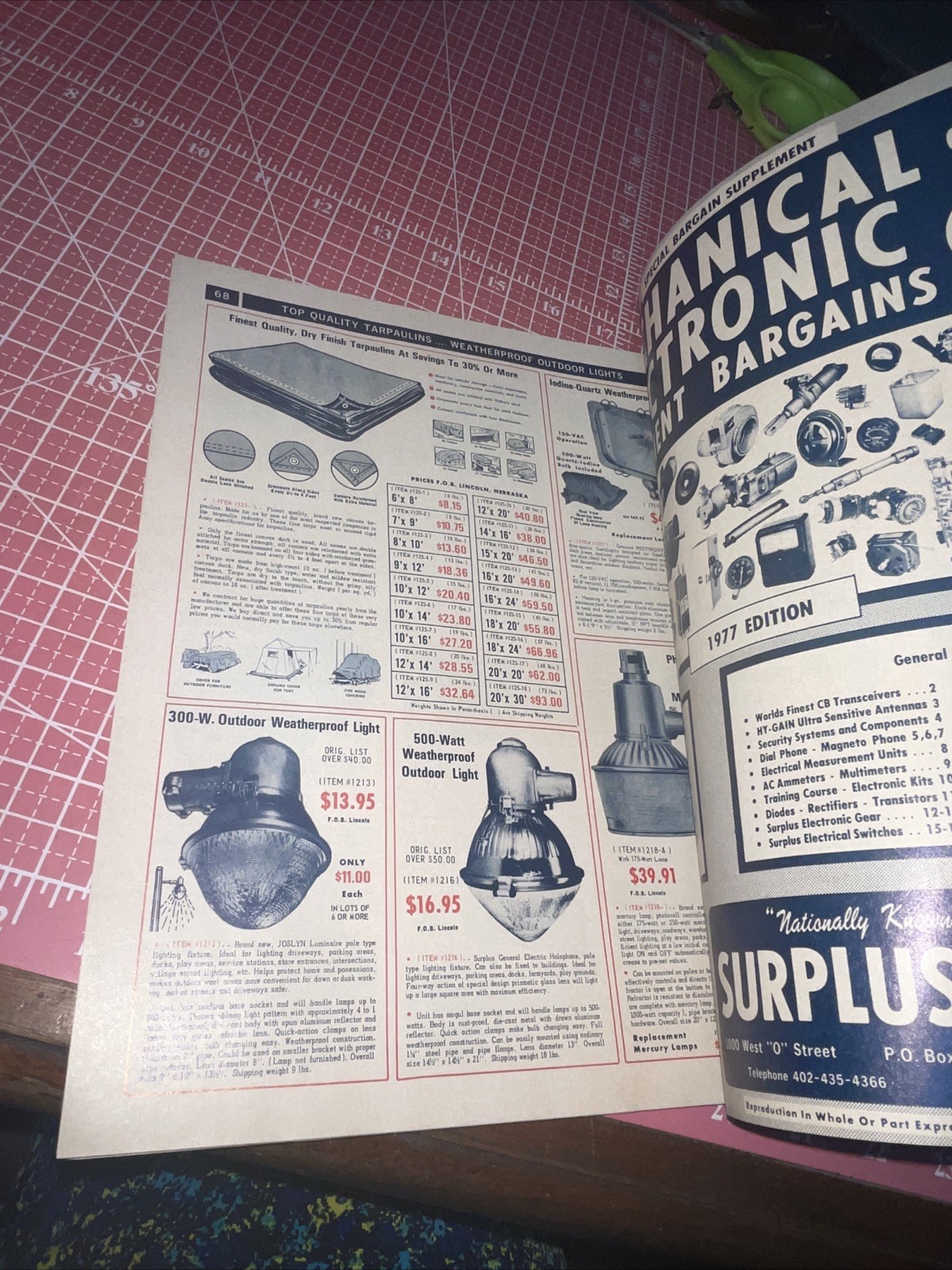 1973 & 77 Edition Burden Sales USA Surplus Center Equipment Catalogs Vintage