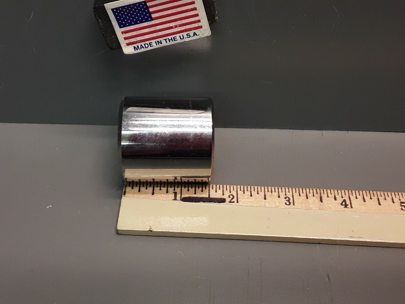 Thorsen USA 1-3/16″ Chrome Socket 1/2″ Drive, 12 Point # 538 New Old Stock USA
