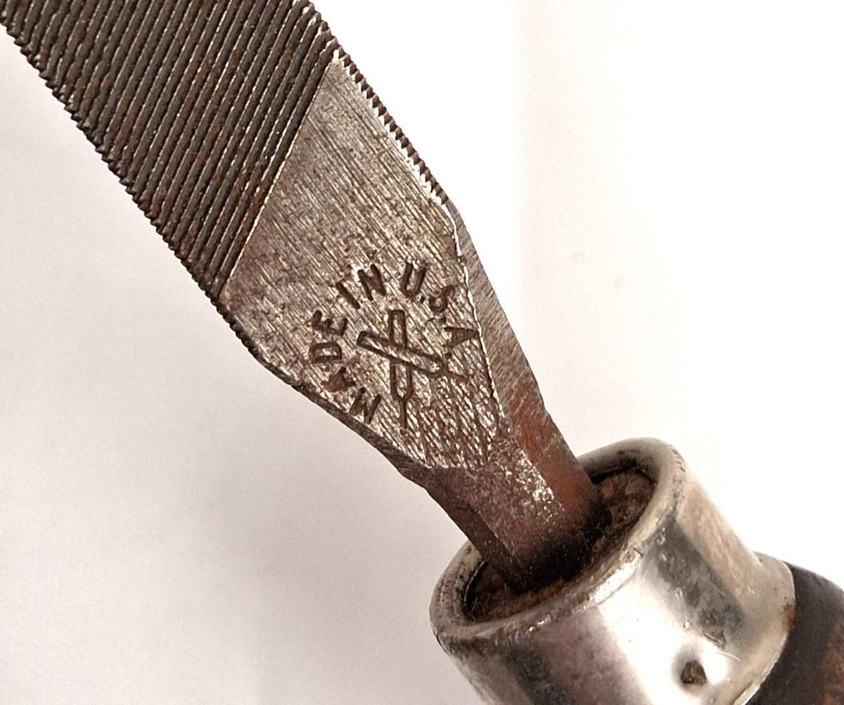 VTG Wood Handle Files -Blue Point GA-98 Adjustable Jaw & Nicholson Slim Taper