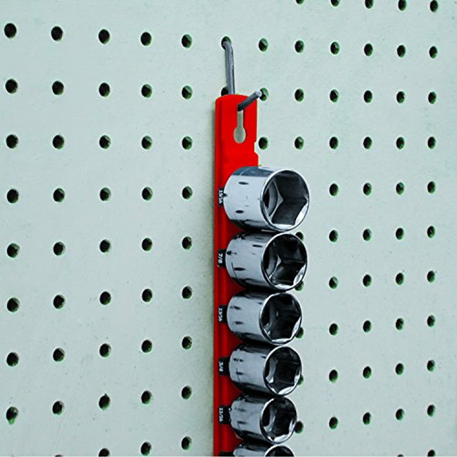 Ernst Manufacturing 18-Inch Socket Organizer with 18 3/8-Inch Twist Lock Clips,