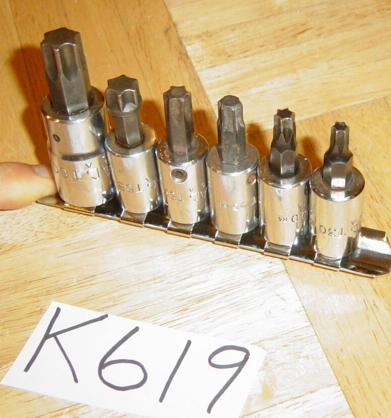 MAC TOOLS 6 PIECE MULTI DRIVE TORX BIT SOCKET DRIVER SET T30-T60