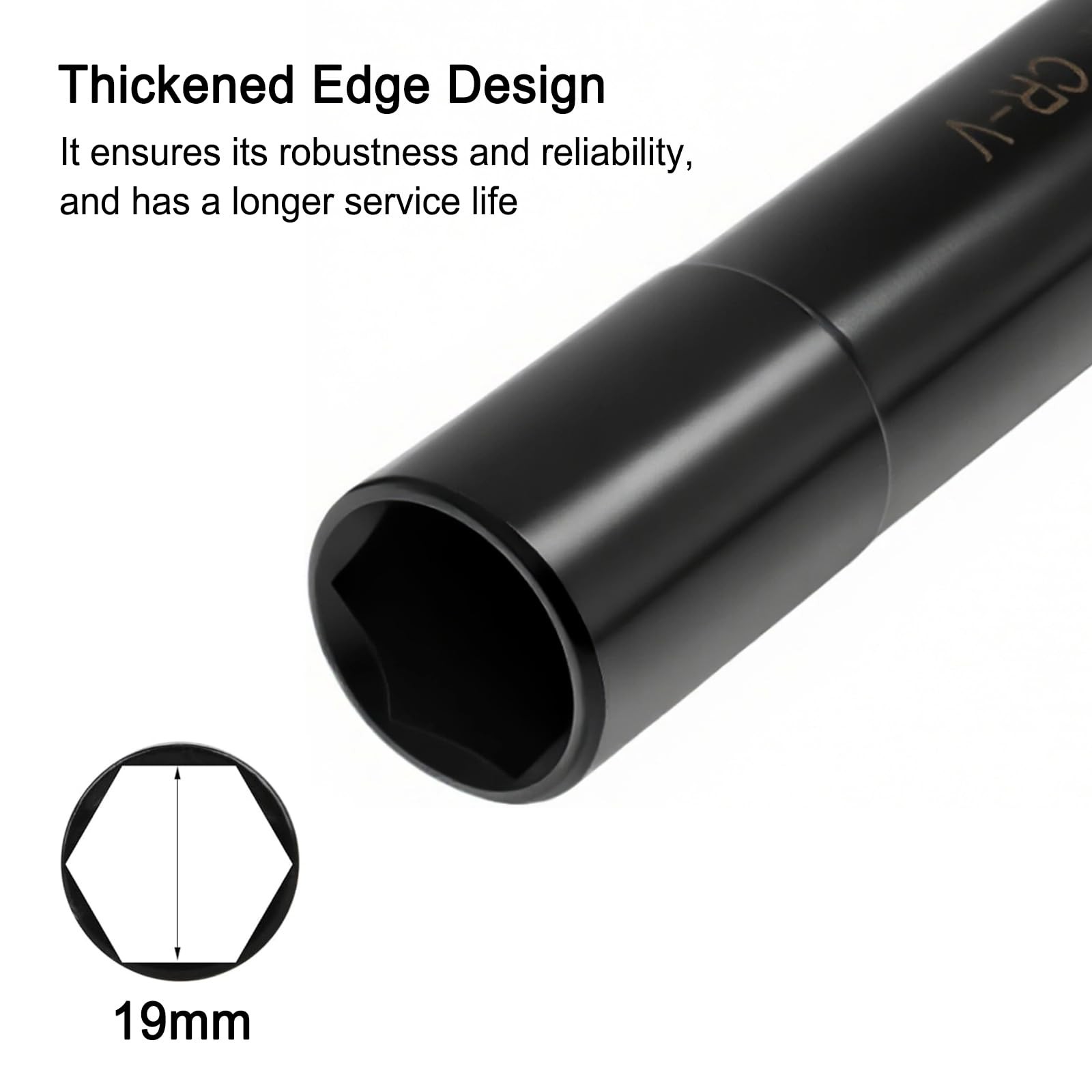 19mm Deep Impact Socket, 3/4″ Socket 1/2″ Drive Truck Cage Bolt 19mm-1pcs
