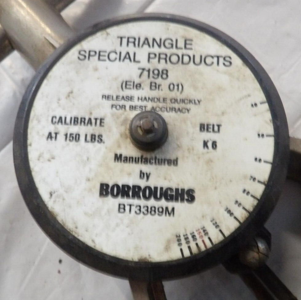 BURROUGHS BT3389M TIMING BELT TENSION GAUGE (SAME AS MILLER 7198)