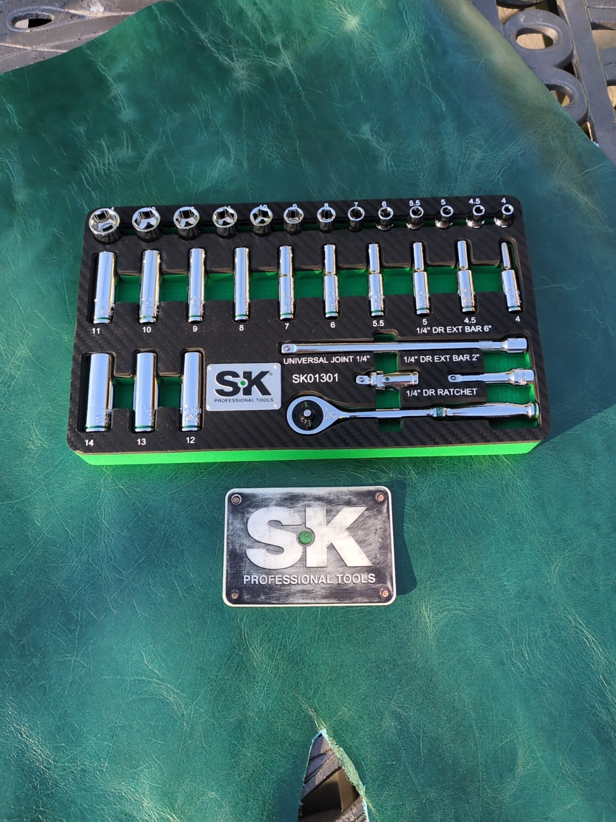 SK Professional Tools 30 Piece 1/4″ Drive METRIC Socket Set New LifetimeWarranty
