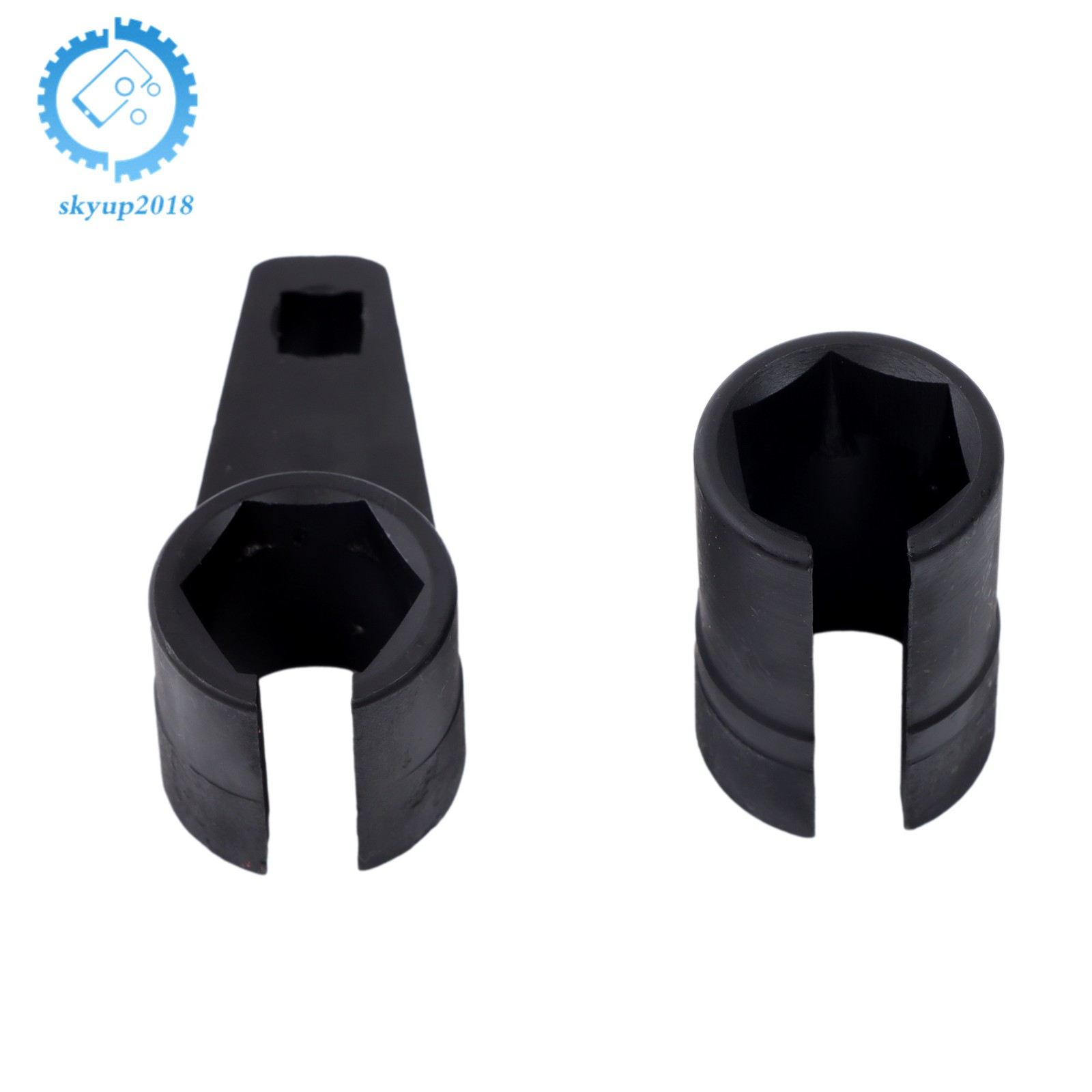 7PCS O2 Oxygen Sensor Socket Removal Tool Wrench and Thread Chaser Set