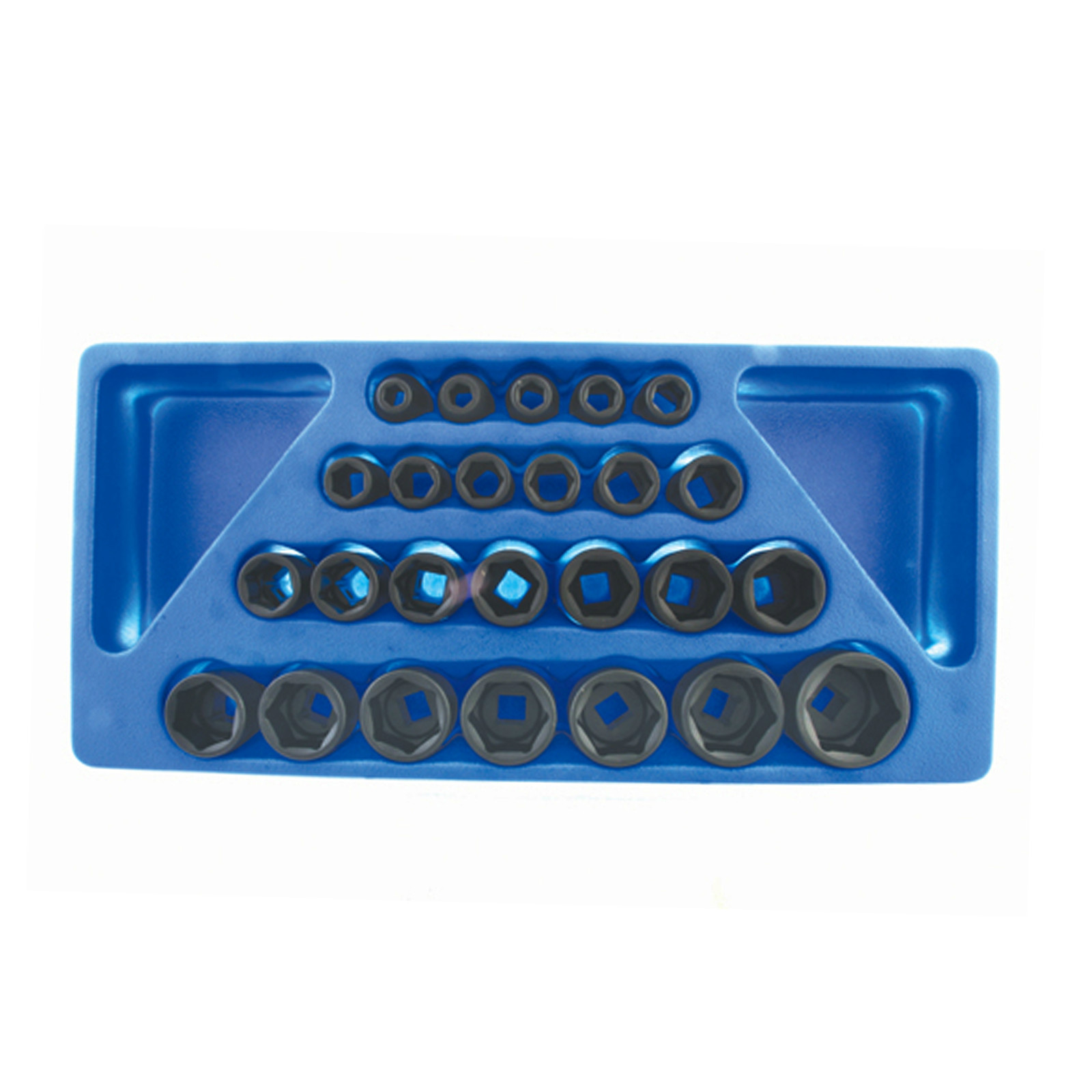 25 Pcs 1/2″ Dr. Six-Point 8~36mm Metric Impact Socket Set IS-425M
