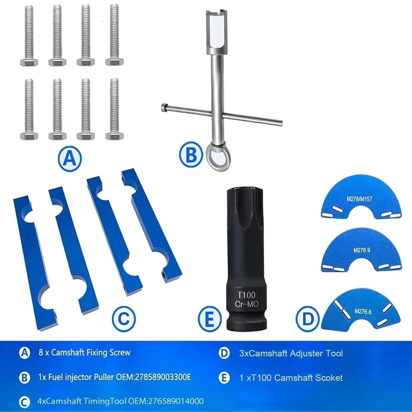 ZKTOOL Engine Alignment Locking Timing Tool Kit Fit for Benz M157 M276 M278