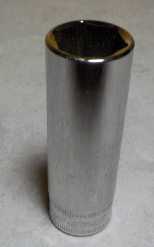 Snap-On 3/8″ drive 17 mm 6 point Deep Chrome Socket SFSM17 #876