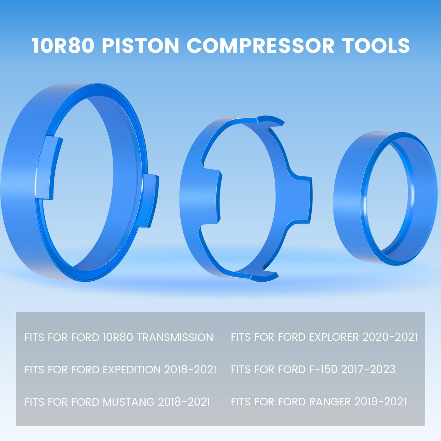 For Ford 10R80 Transmission Piston Compressor Tool & Snap Ring Removal Kit