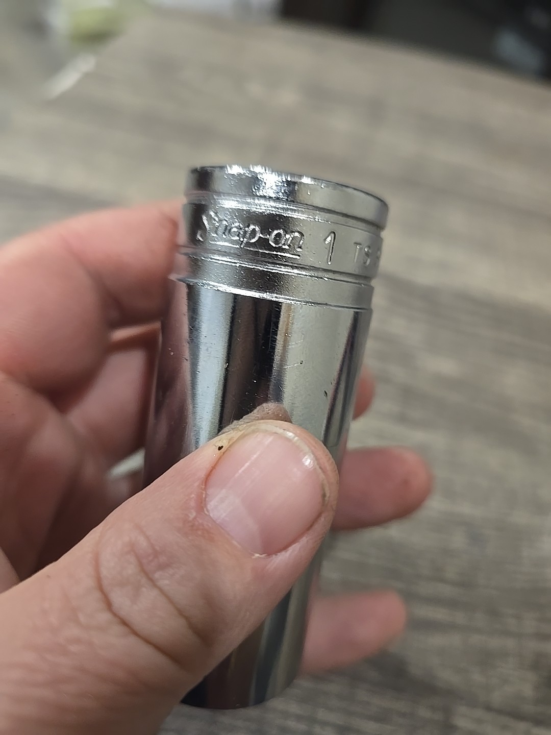 Snap On 1” Deep 1/2” Drive Socket 6 Point Chrome TS321 USA