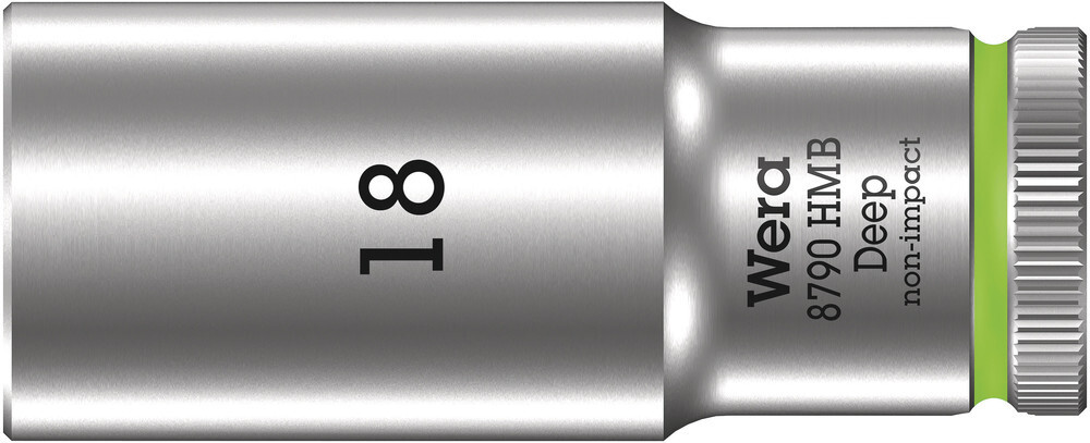 Wera 004540, 8790 HMB Deep 3/8″ Socket, 18 x 64 mm
