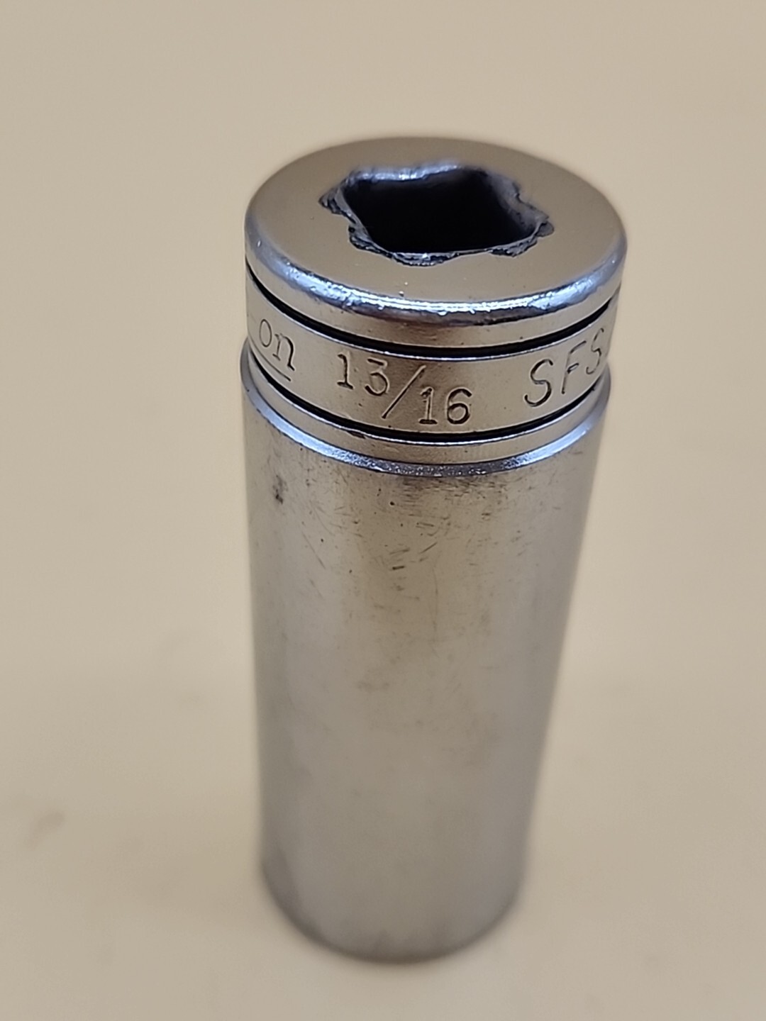 Snap-on Tools SFS261 3/8″ 6 Point Drive SAE Chrome 13/16″ Deep Socket USA
