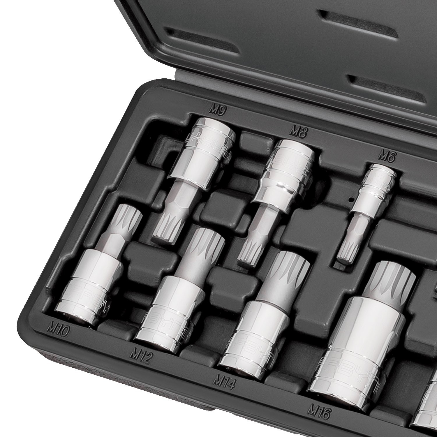 Triple Square Socket Set XZN Spline Bits Metric M4 M18 S2 Steel 1/4 3/8 1/2 Driv