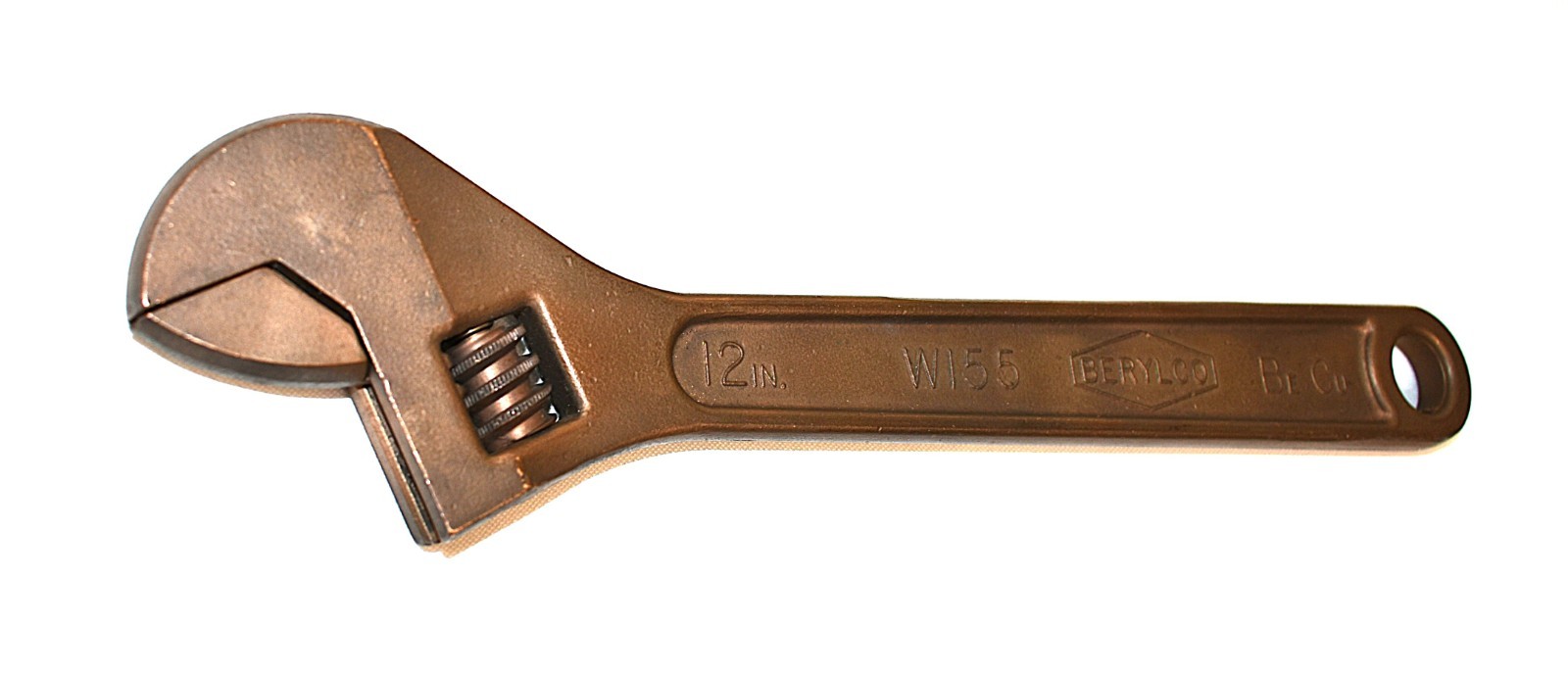 Berylco USA 12″ Adjustable Wrench W155 Beryllium Copper Non Magnetic / Sparking