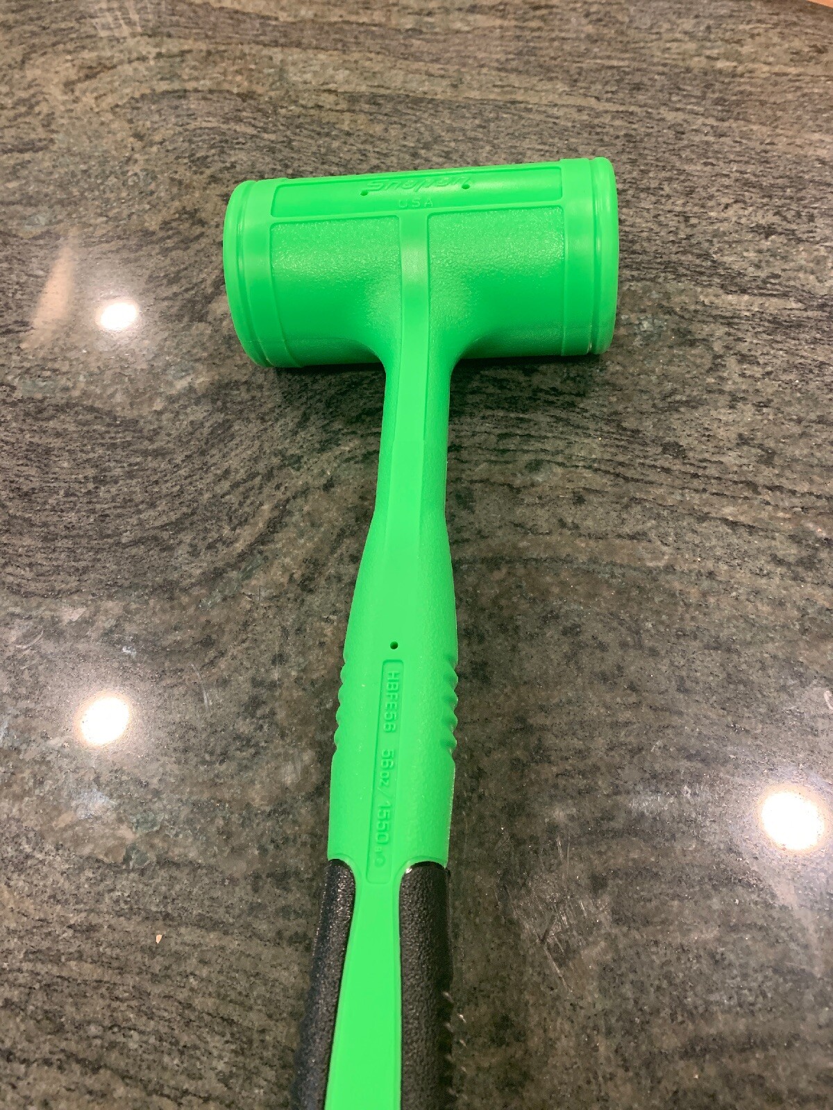 Snap On hbfe56 soft grip dead blow hammer green