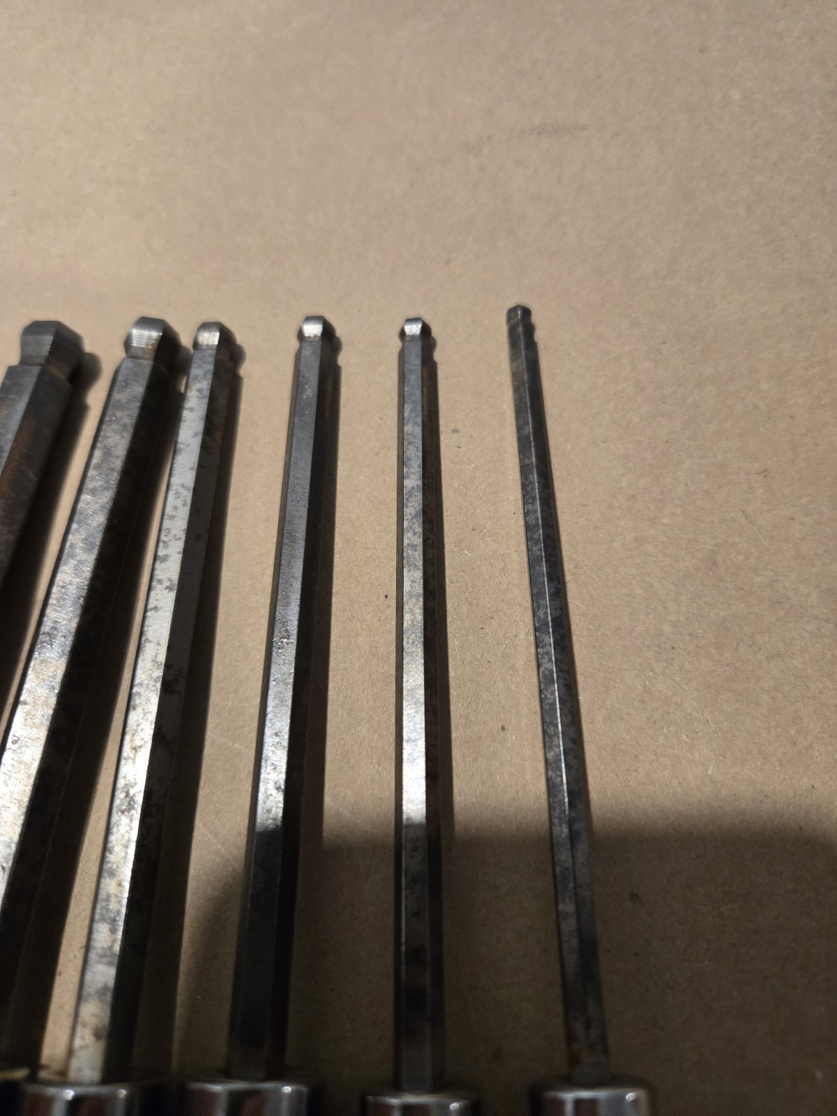 Snap On 3/8″ Drive 5/32-3/8 SAE Long Ball Hex Bit Driver Socket Set USA 206EFABL