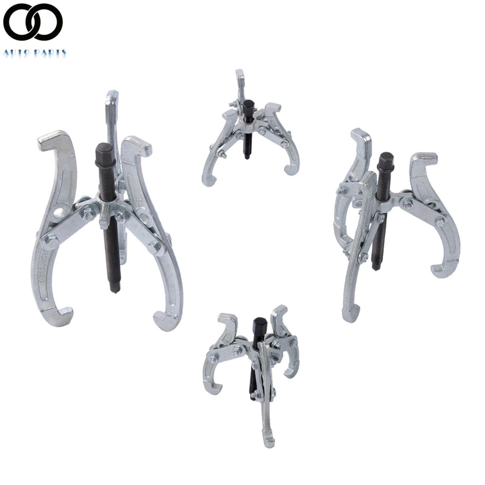 4 PCS Bearing Puller for Pulley Gear Bearing 3“ 4” 6“ 8” 3 Jaw Puller Tool Kit